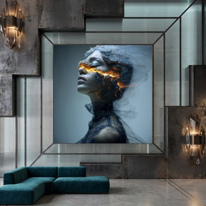 Tablou Living Modern – Respirația jarului
