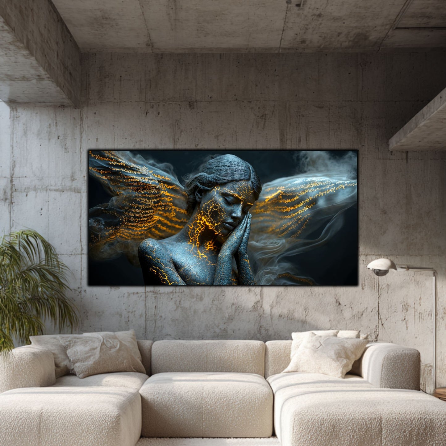 Beyond Meditation - Tablouri moderne pe sticla securizata pentru living contemporan NO25