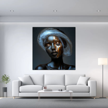 Dark White - Tablou Sticla Securizata - NO11