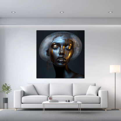 Dark White - Tablou Sticla Securizata - NO12