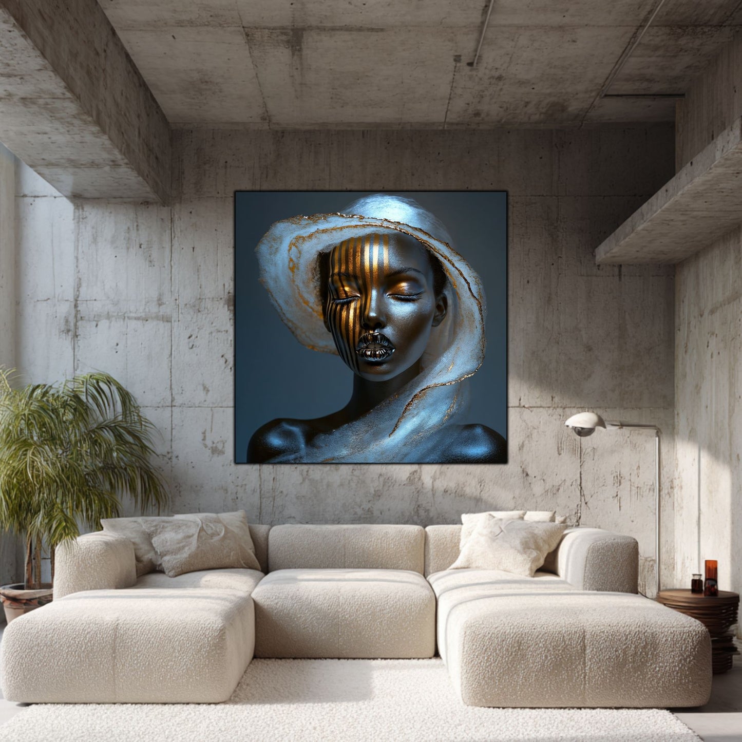 Dark White - Tablou Sticla Securizata - NO18