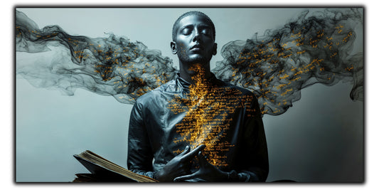 Beyond Meditation - Tablouri moderne pe sticla securizata pentru living contemporan NO24