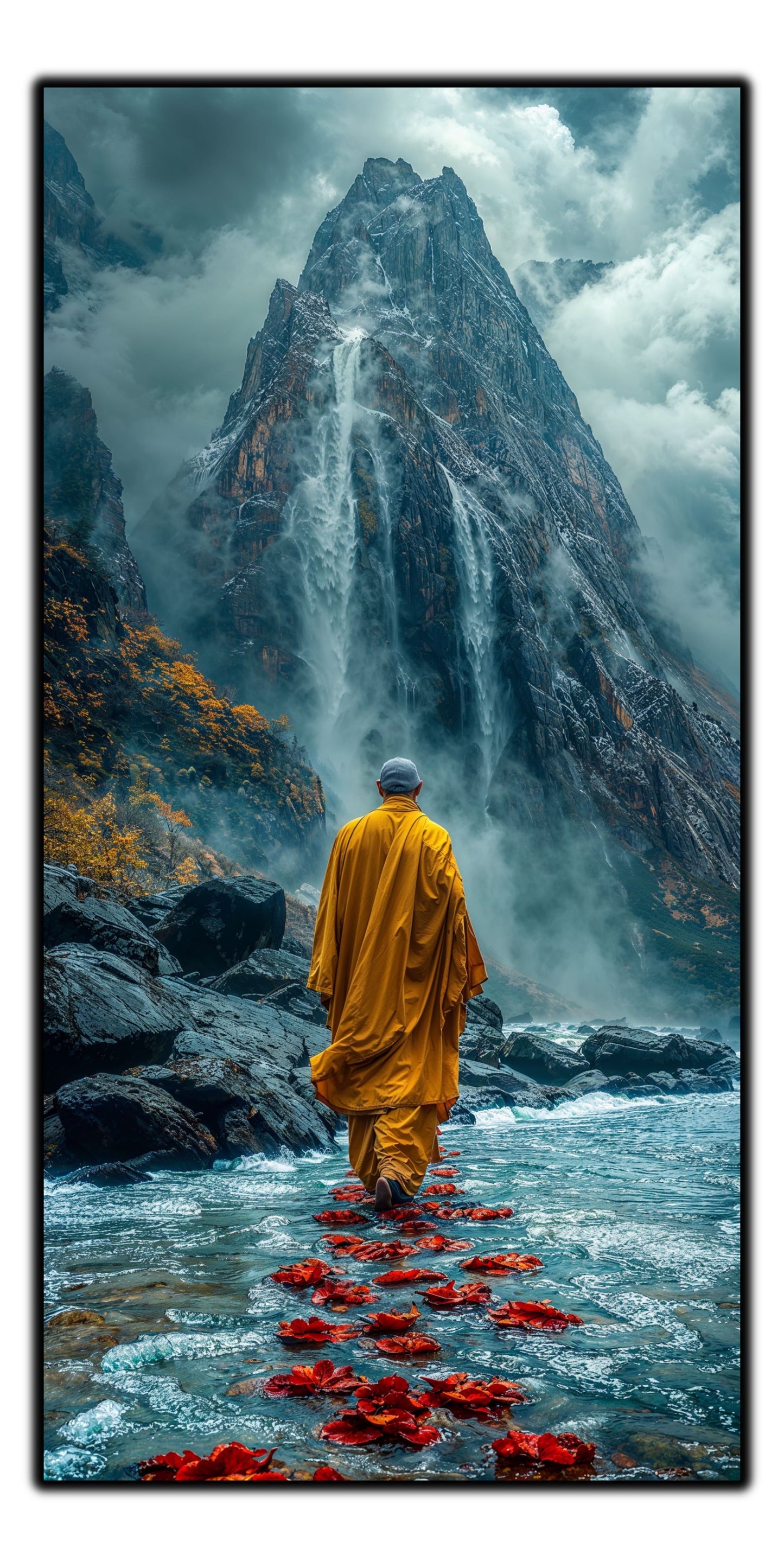 Tablou unicat din sticlă securizată Vanishing Step - No24