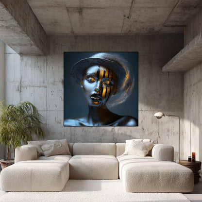 Dark White - Tablou Sticla Securizata - NO20