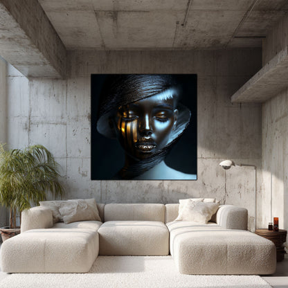 Dark White - Tablou Sticla Securizata - NO07