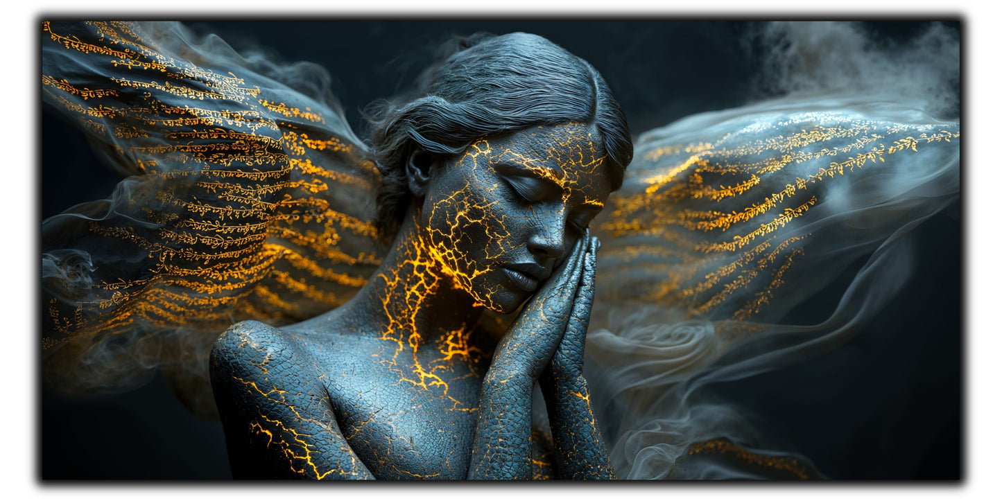 Beyond Meditation - Tablouri moderne pe sticla securizata pentru living contemporan NO25