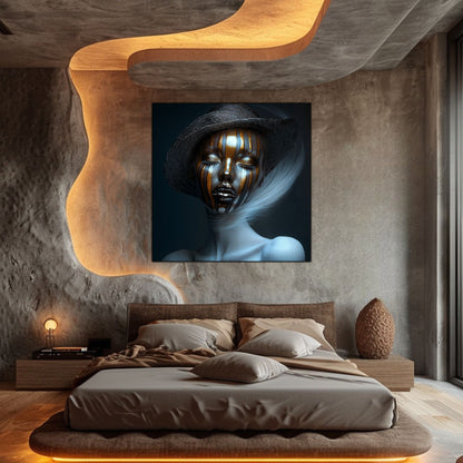 Dark White - Tablou Sticla Securizata - NO13