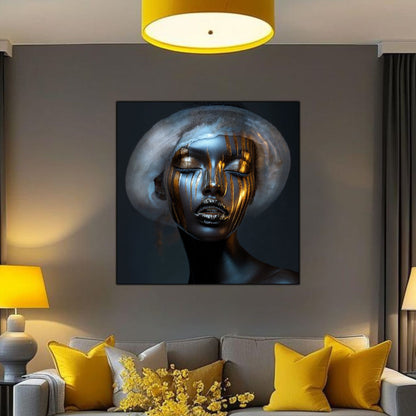 Dark White - Tablou Sticla Securizata - NO12