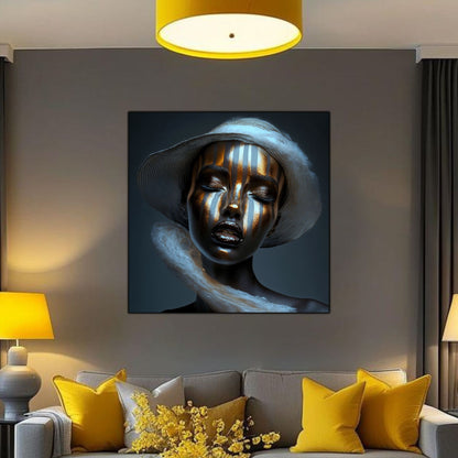 Dark White - Tablou Sticla Securizata - NO09