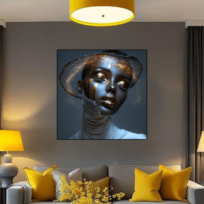 Dark White - Tablou Sticla Securizata - NO17