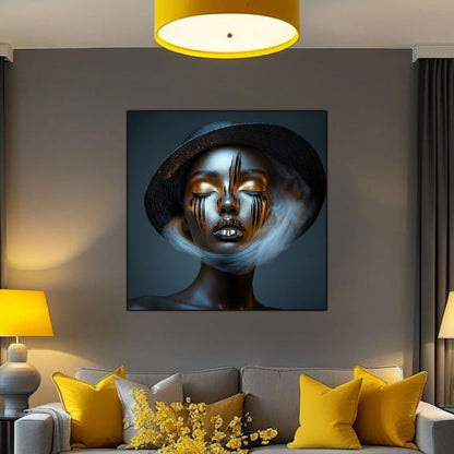 Dark White - Tablou Sticla Securizata - NO10