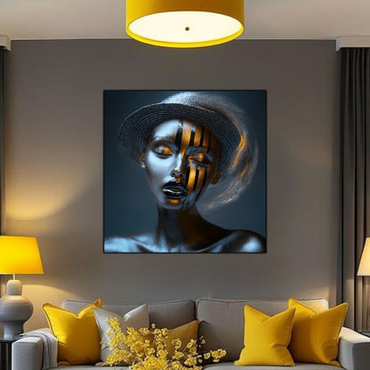 Dark White - Tablou Sticla Securizata - NO20