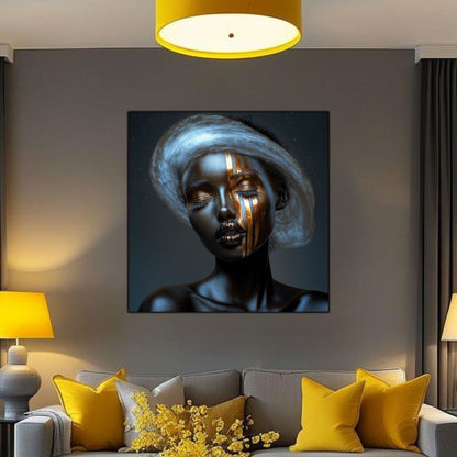 Dark White - Tablou Sticla Securizata - NO11