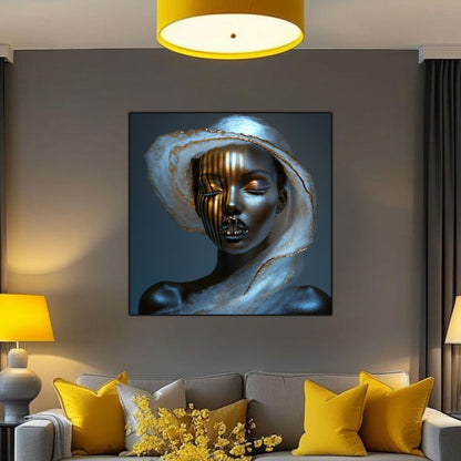 Dark White - Tablou Sticla Securizata - NO18