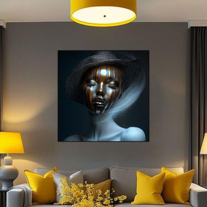 Dark White - Tablou Sticla Securizata - NO13