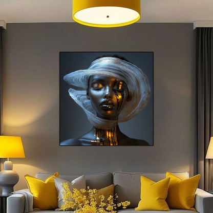 Dark White - Tablou Sticla Securizata - NO16