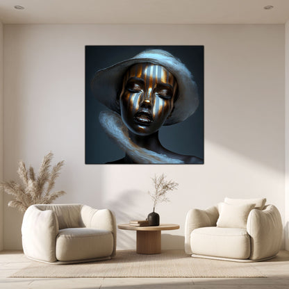 Dark White - Tablou Sticla Securizata - NO09