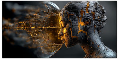 Tablou Sticla Securizata - Broken Mind 27