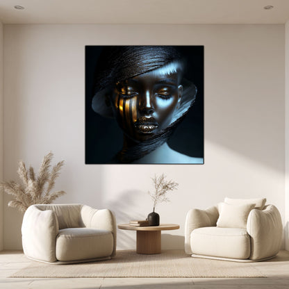 Dark White - Tablou Sticla Securizata - NO07