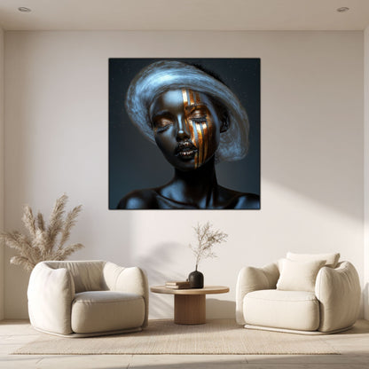 Dark White - Tablou Sticla Securizata - NO11