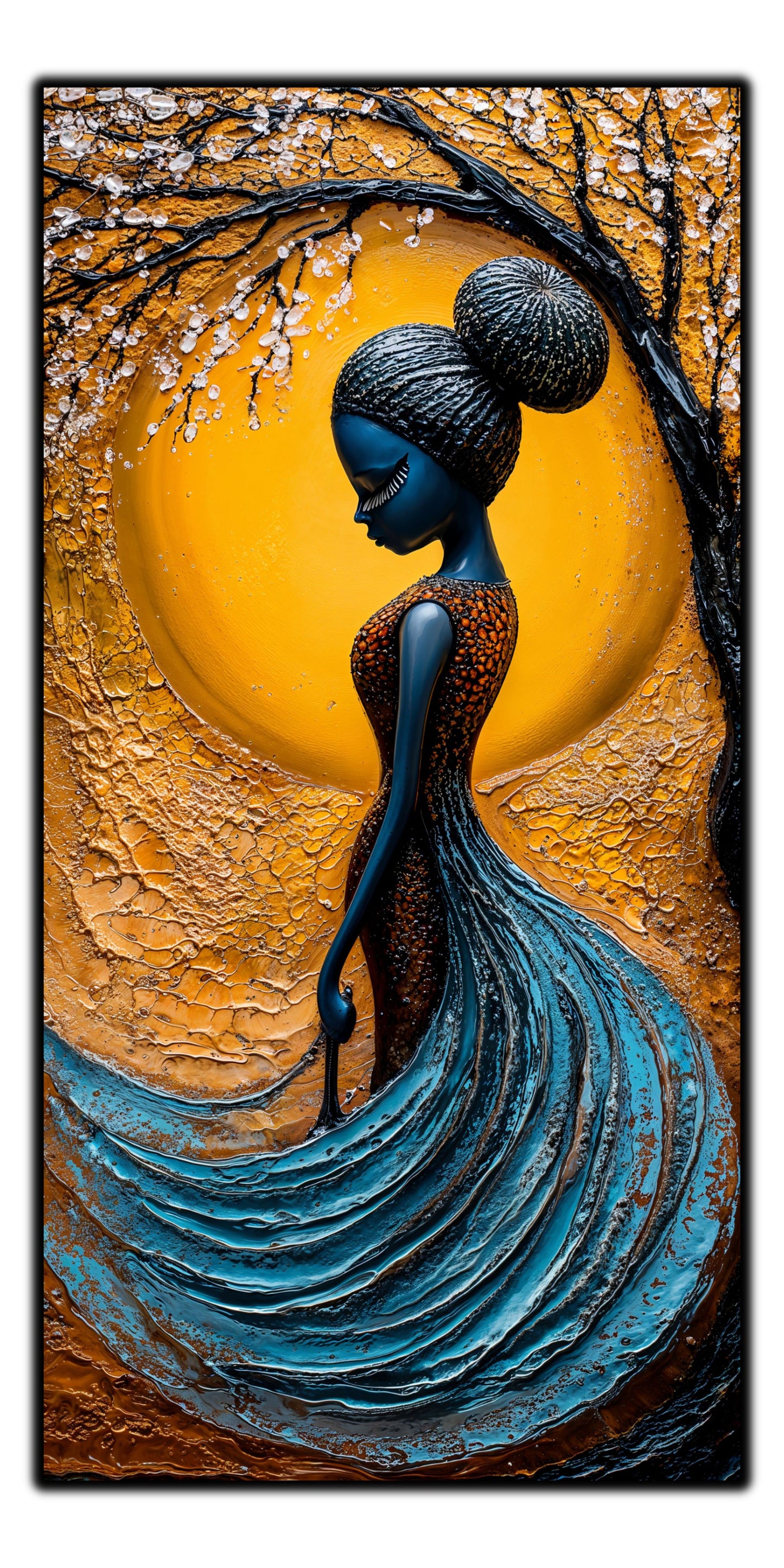 Tablou unicat din sticlă securizată Beyond Origin - No27