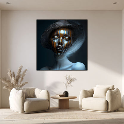 Dark White - Tablou Sticla Securizata - NO13