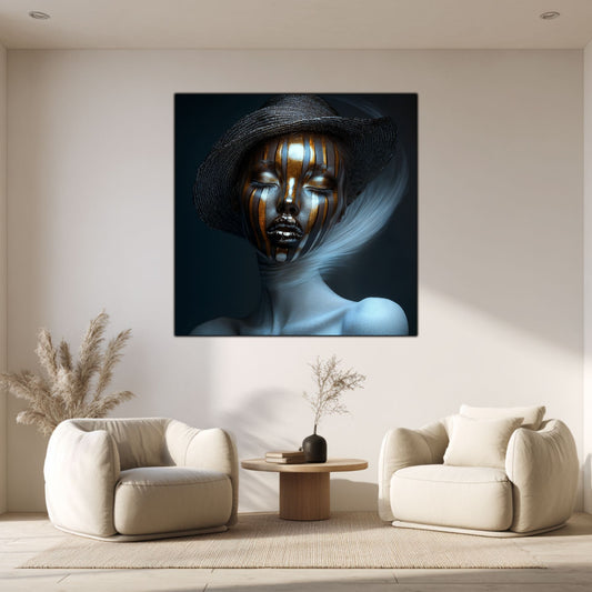 Dark White - Tablou Sticla Securizata - NO13