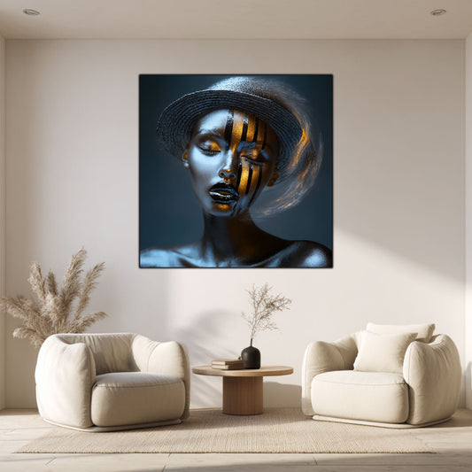 Dark White - Tablou Sticla Securizata - NO20