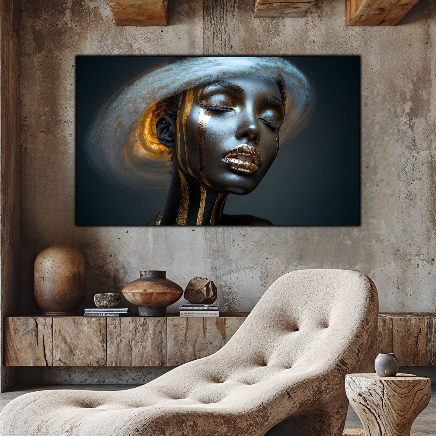 Dark White - Tablou Sticla Securizata - NO23