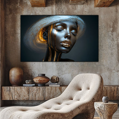 Dark White - Tablou Sticla Securizata - NO23