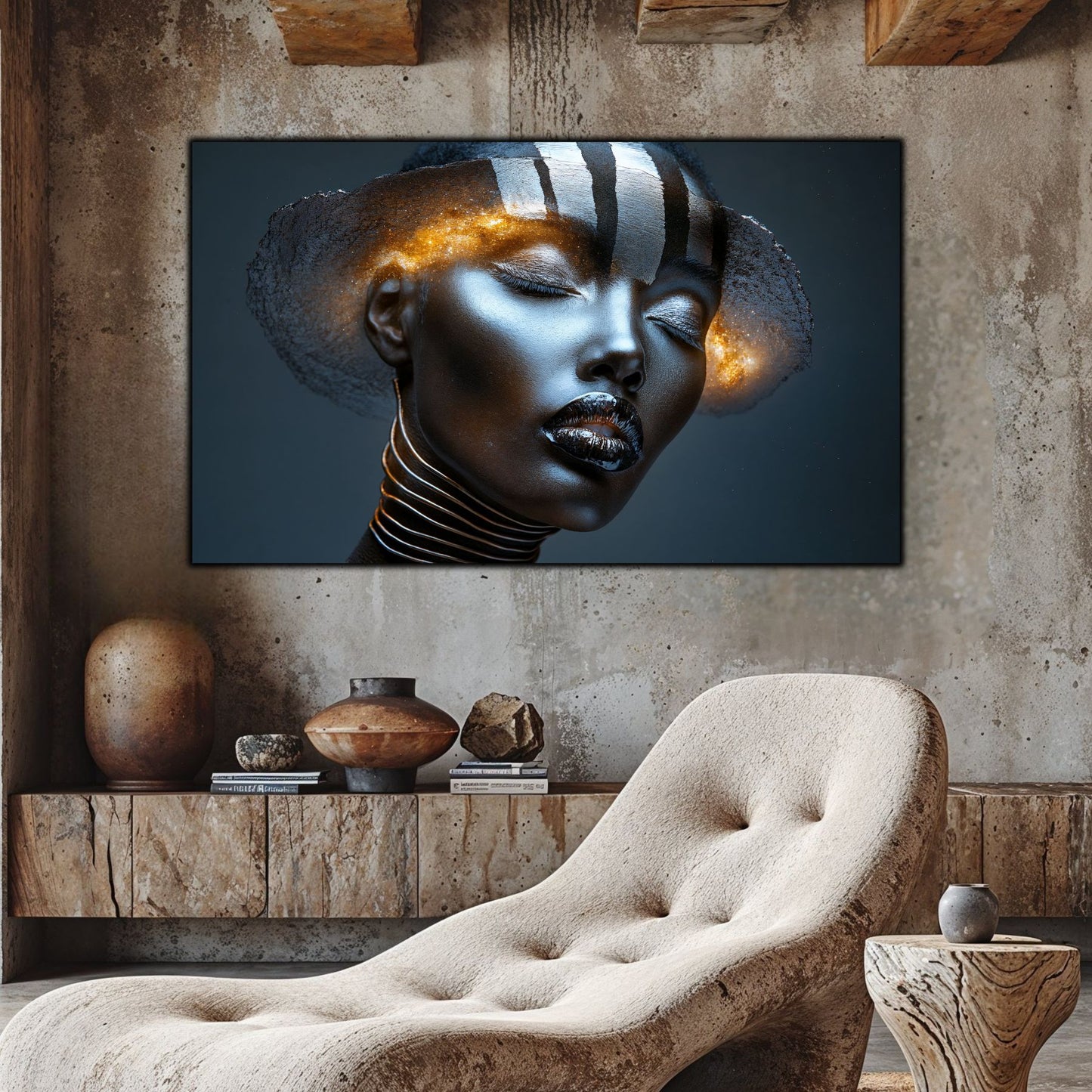 Dark White - Tablou Sticla Securizata - NO30