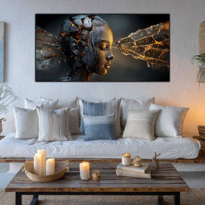 Tablou Sticla Securizata - Broken Mind 22