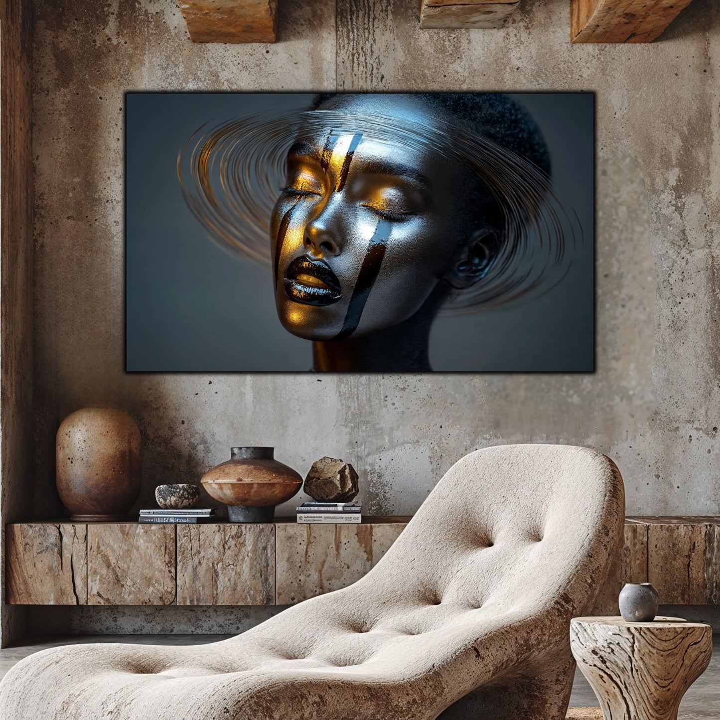 Dark White - Tablou Sticla Securizata - NO28