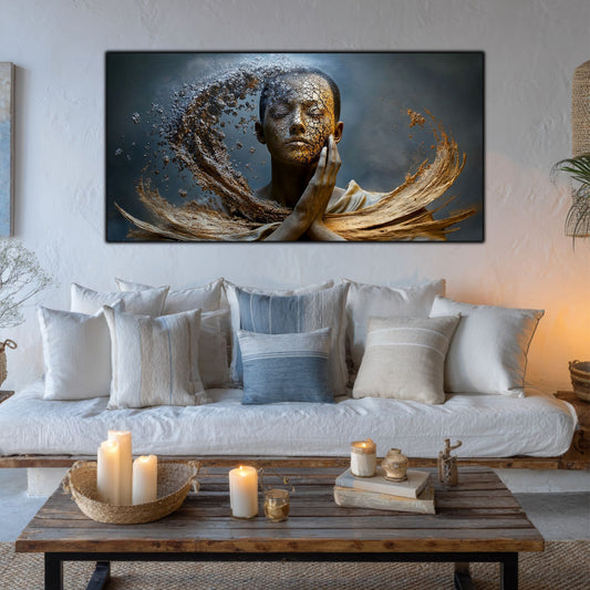 Tablou Decorativ pe Sticla Securizata – Ideal pt Dormitor si Living - Beyond Stardust No34
