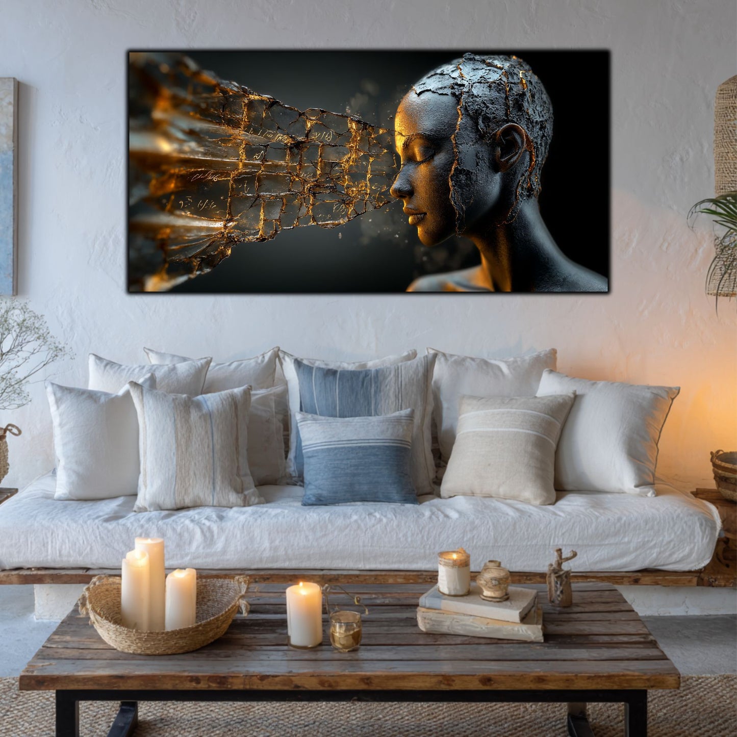 Tablou Sticla Securizata - Broken Mind 24