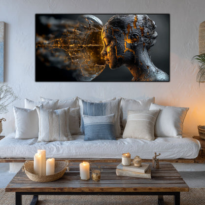 Tablou Sticla Securizata - Broken Mind 27