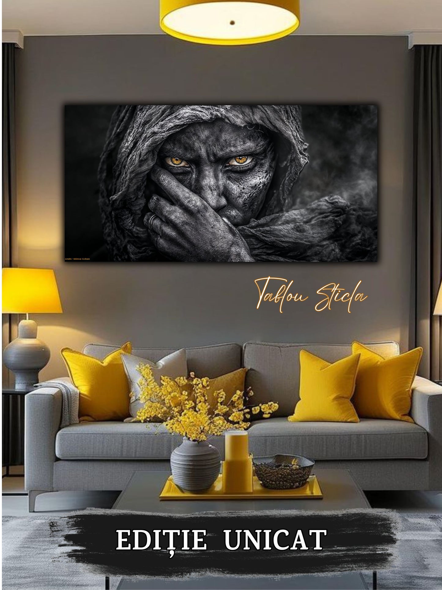 Tablou Sticla Securizata - Dark Shadows - 02