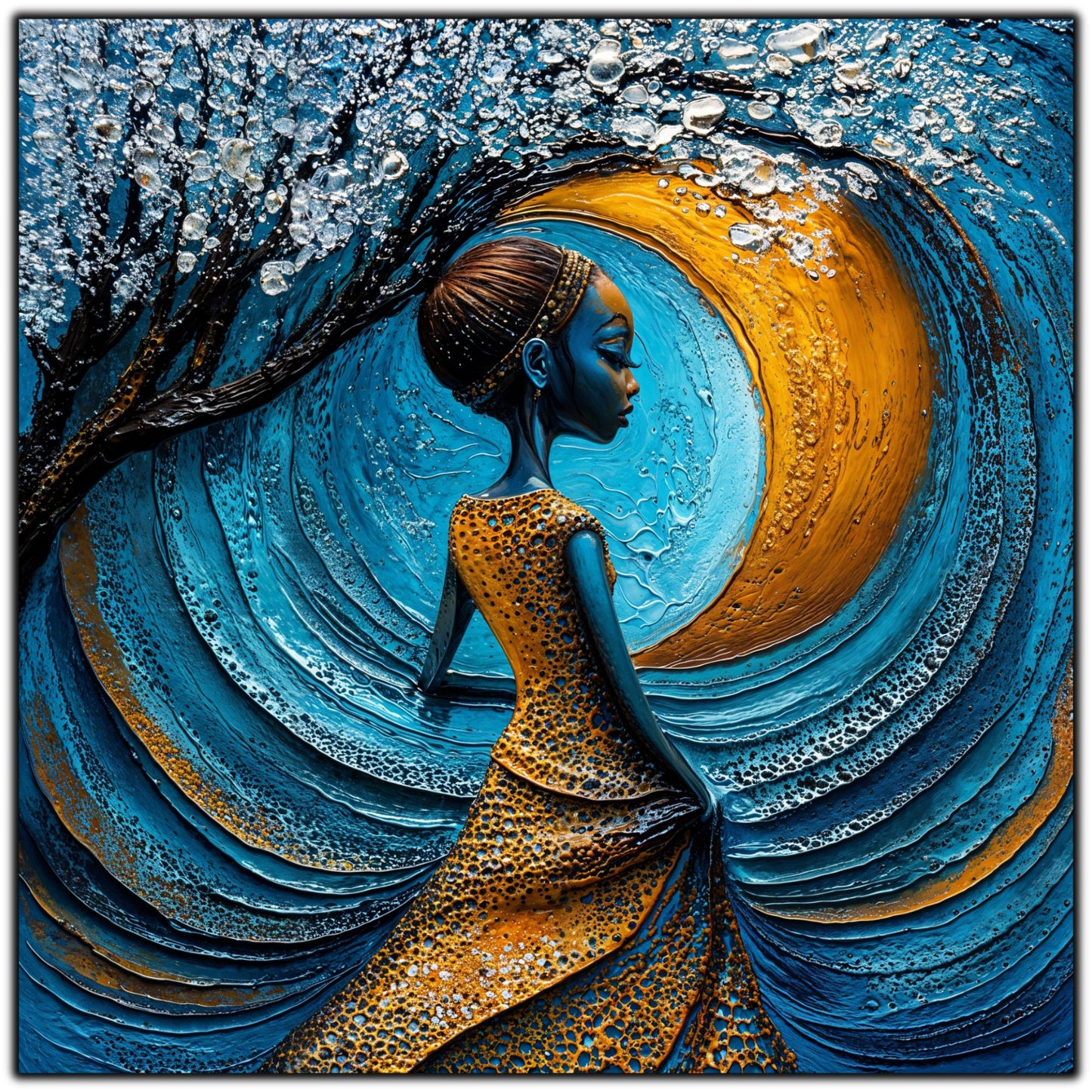 Tablou unicat din sticlă securizată Beyond Origin - No42