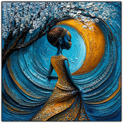 Tablou unicat din sticlă securizată Beyond Origin - No42