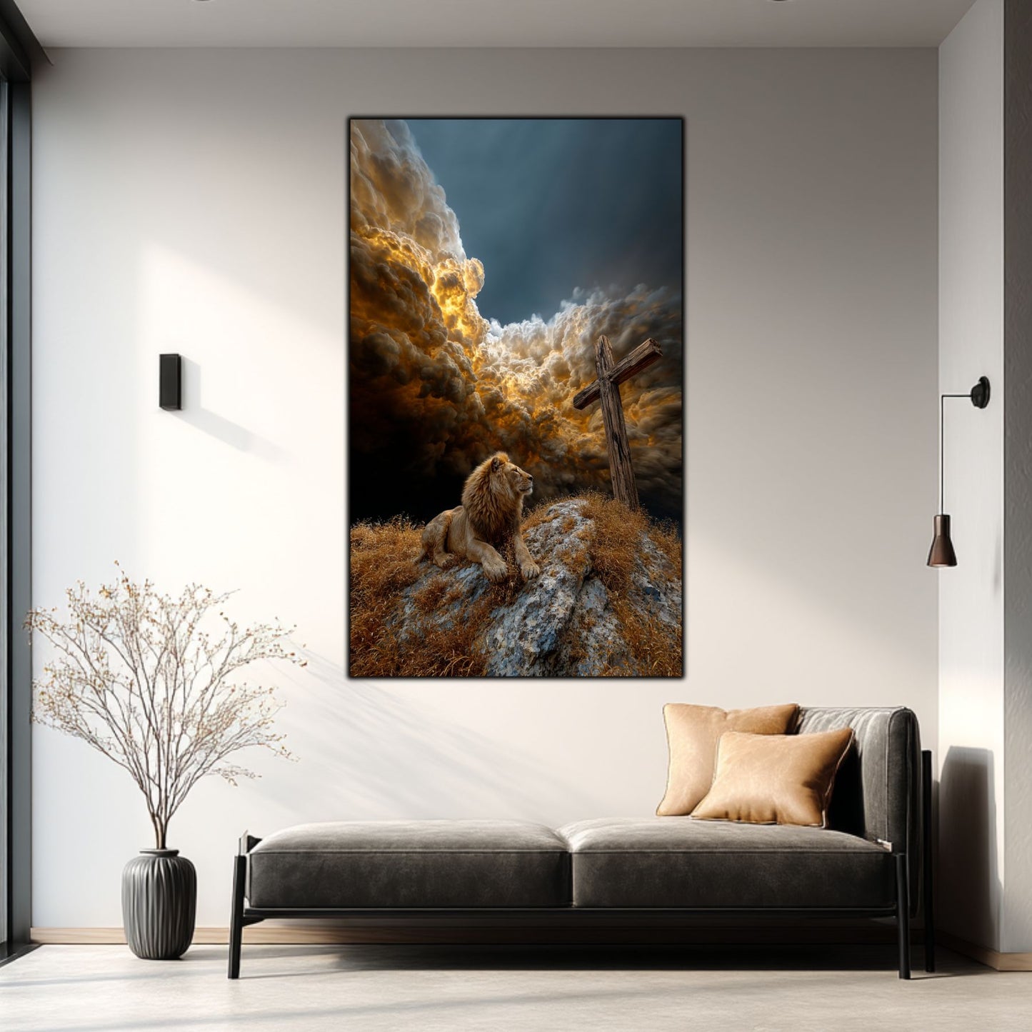 Tablou Decorativ Modern - Print UV pe Sticla - „Sacred Modernities” - No16