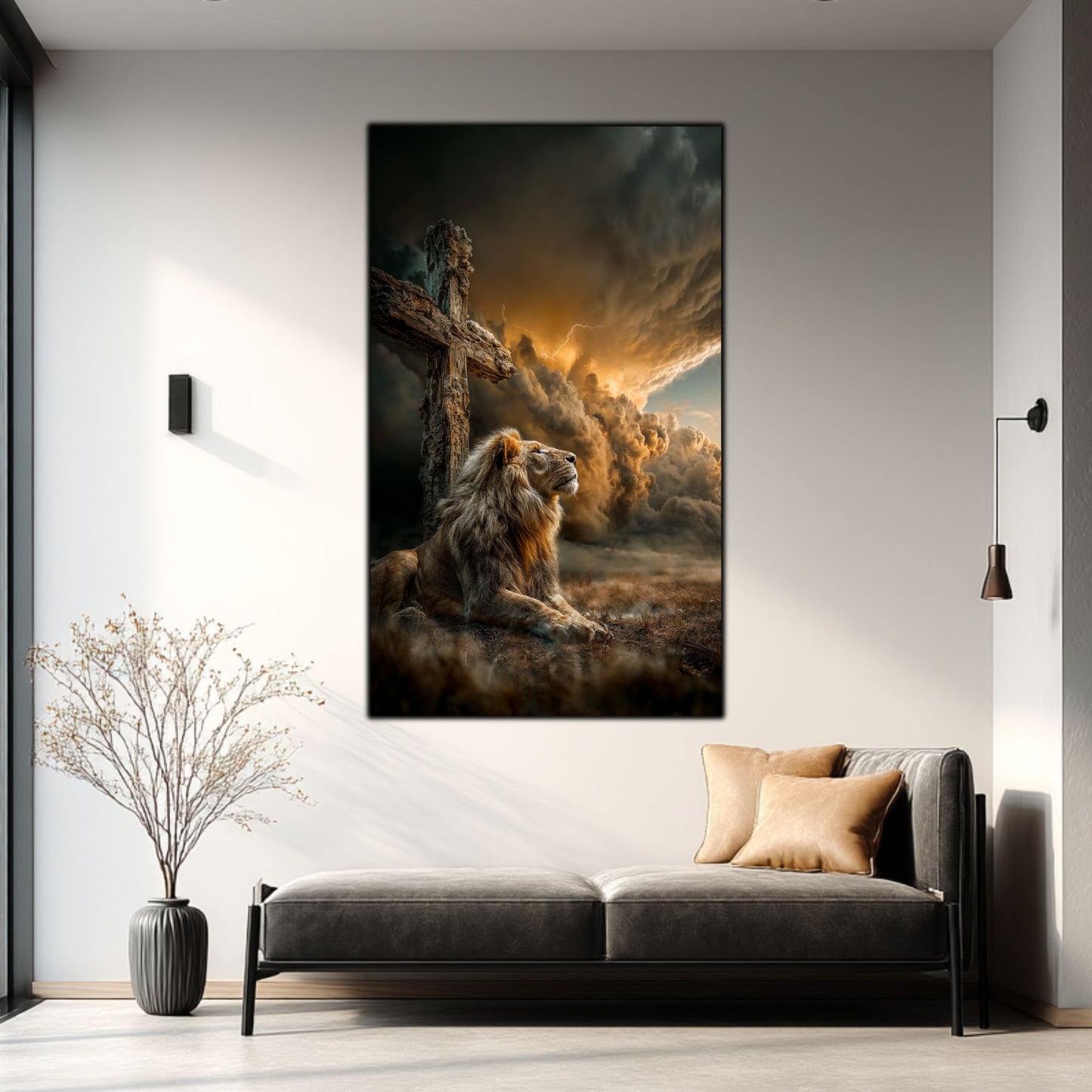 Tablou Decorativ Modern - Print UV pe Sticla - „Sacred Modernities” - No17
