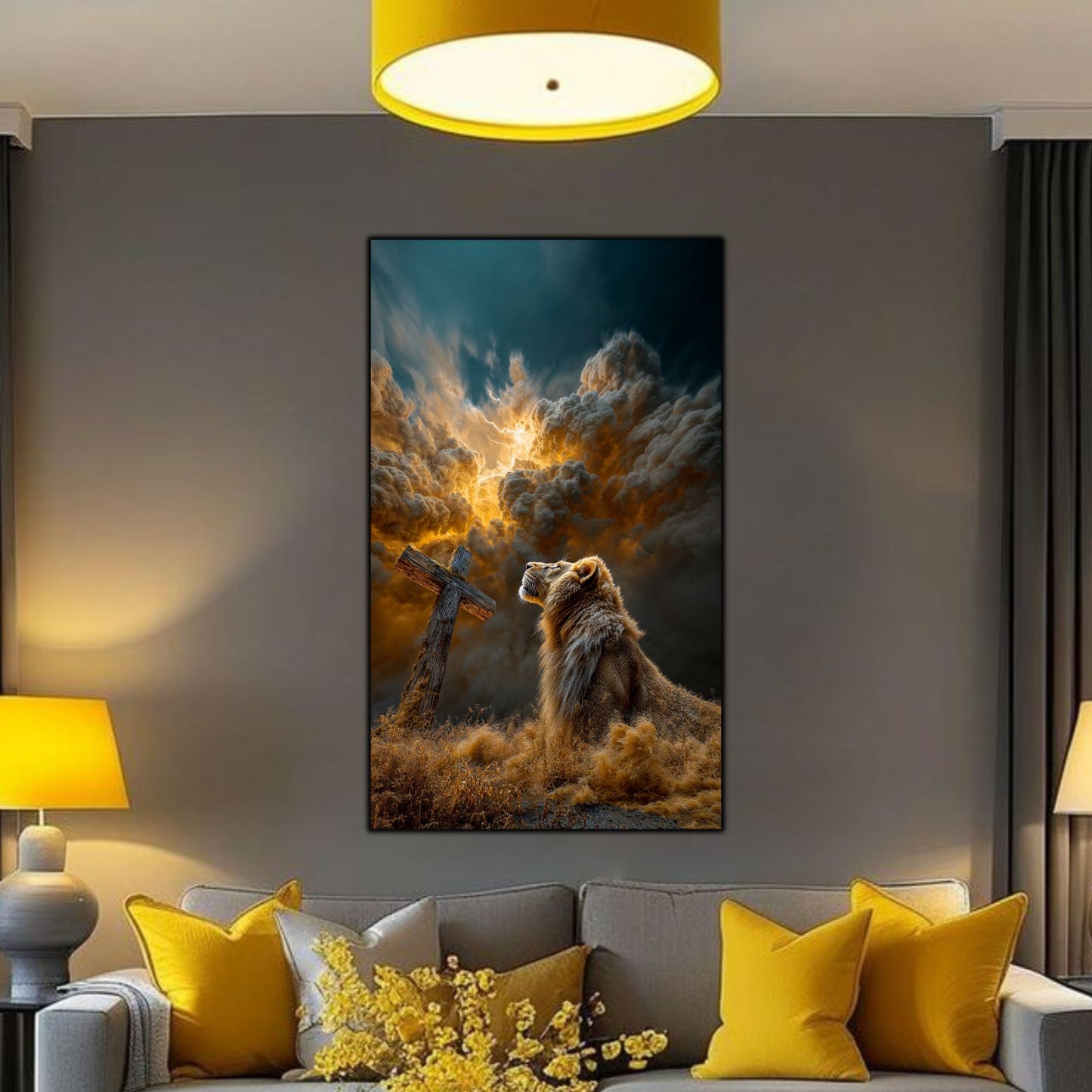 Tablou Decorativ Modern - Print UV pe Sticla - „Sacred Modernities” - No13