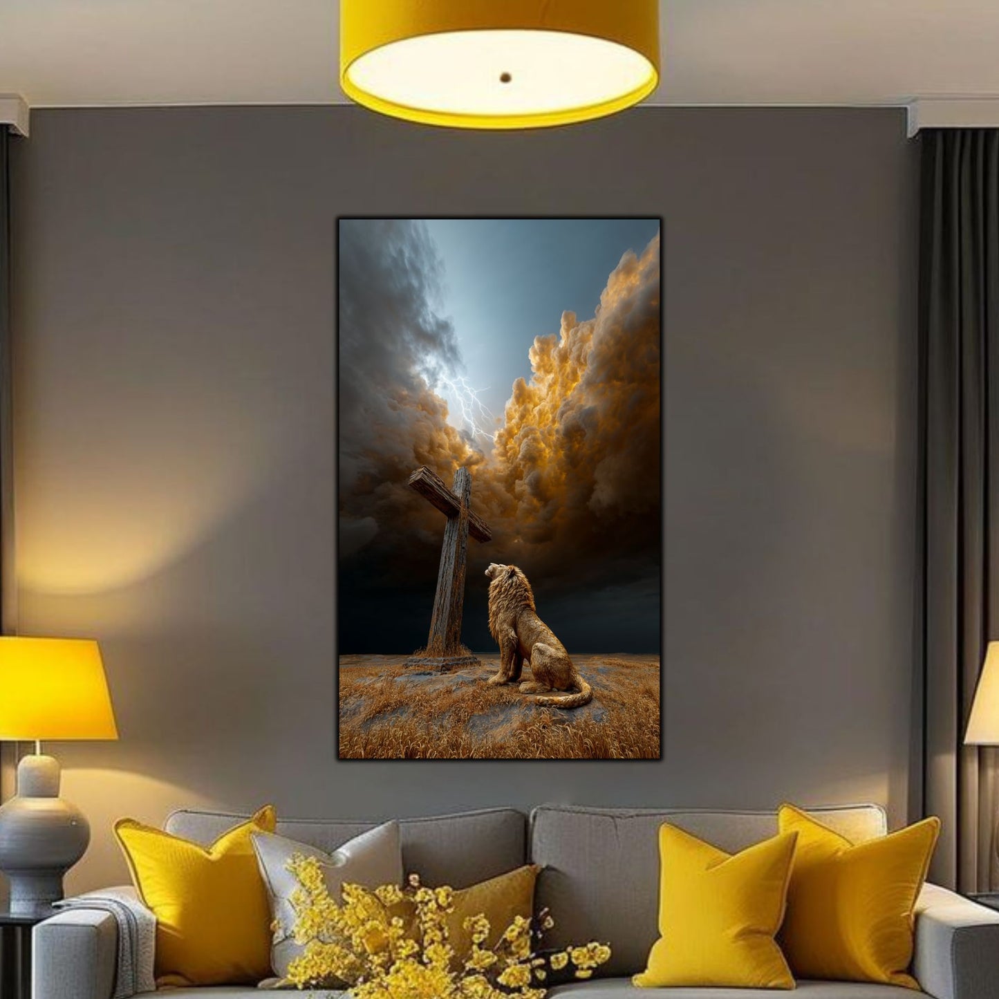 Tablou Decorativ Modern - Print UV pe Sticla - „Sacred Modernities” - No18