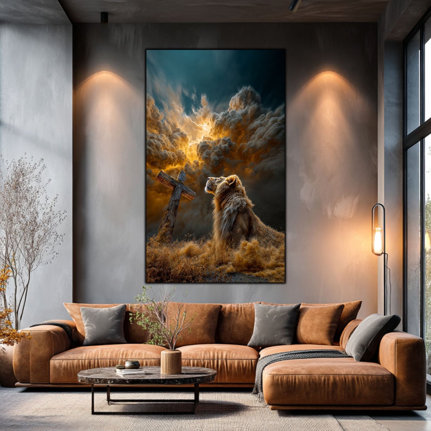 Tablou Decorativ Modern - Print UV pe Sticla - „Sacred Modernities” - No13