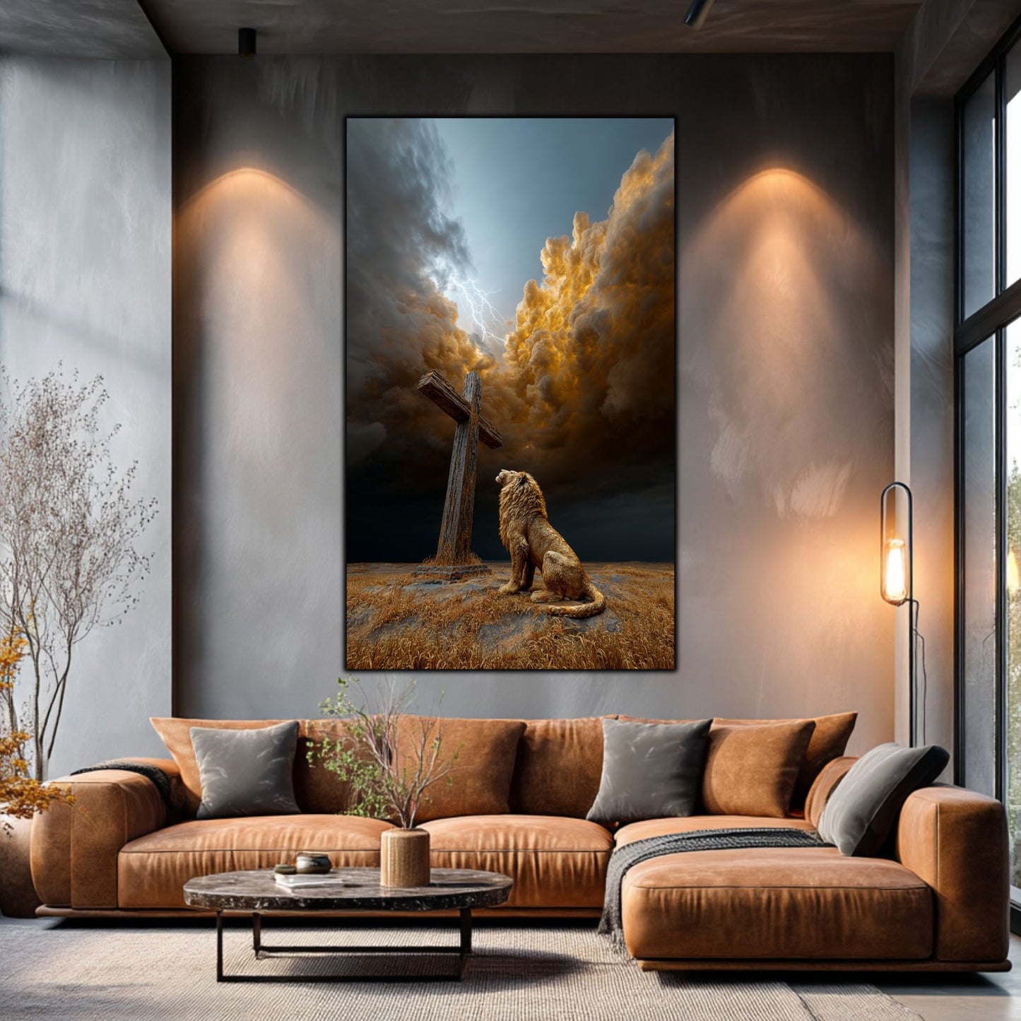 Tablou Decorativ Modern - Print UV pe Sticla - „Sacred Modernities” - No18