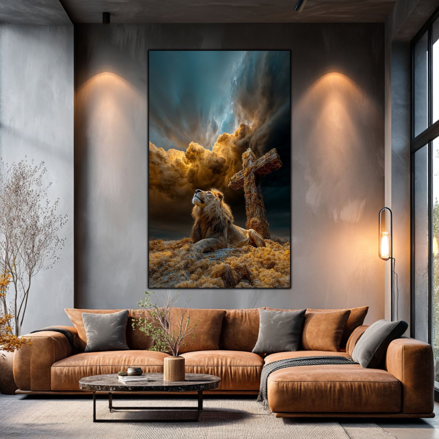 Tablou Decorativ Modern - Print UV pe Sticla - „Sacred Modernities” - No15