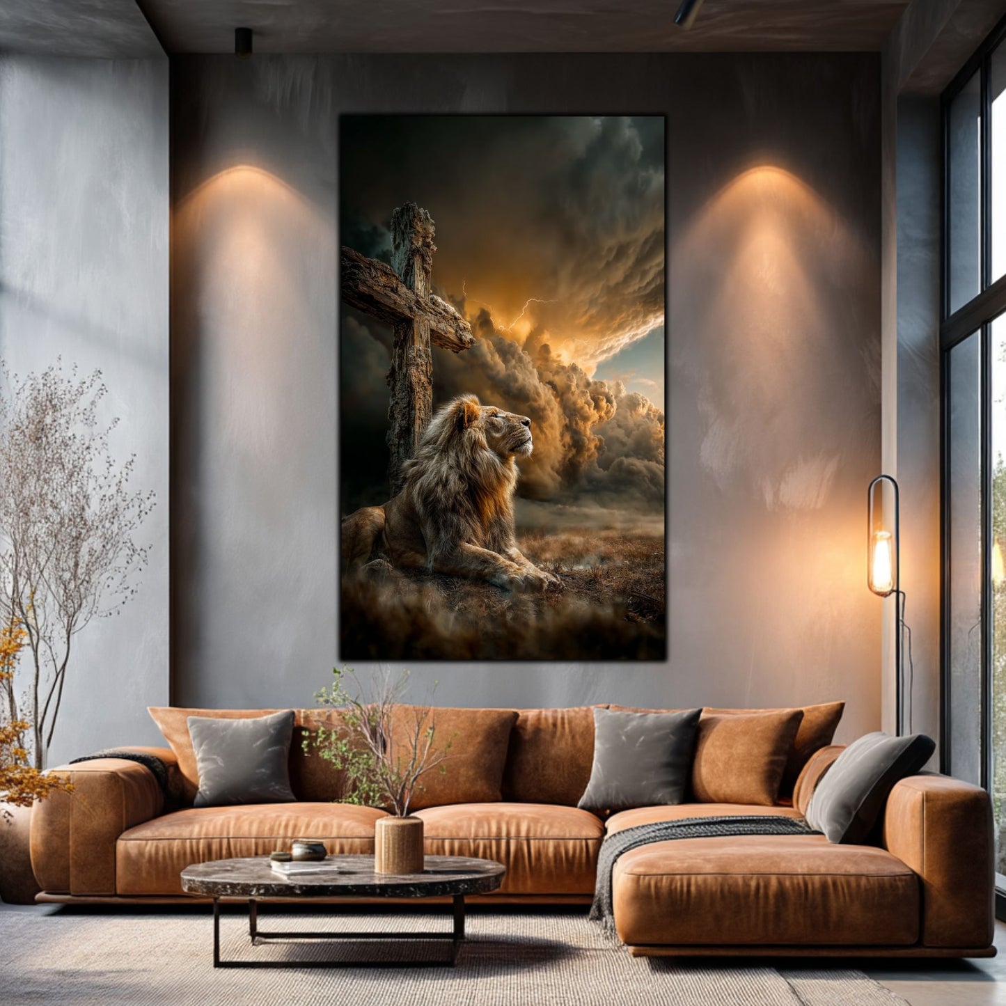 Tablou Decorativ Modern - Print UV pe Sticla - „Sacred Modernities” - No17