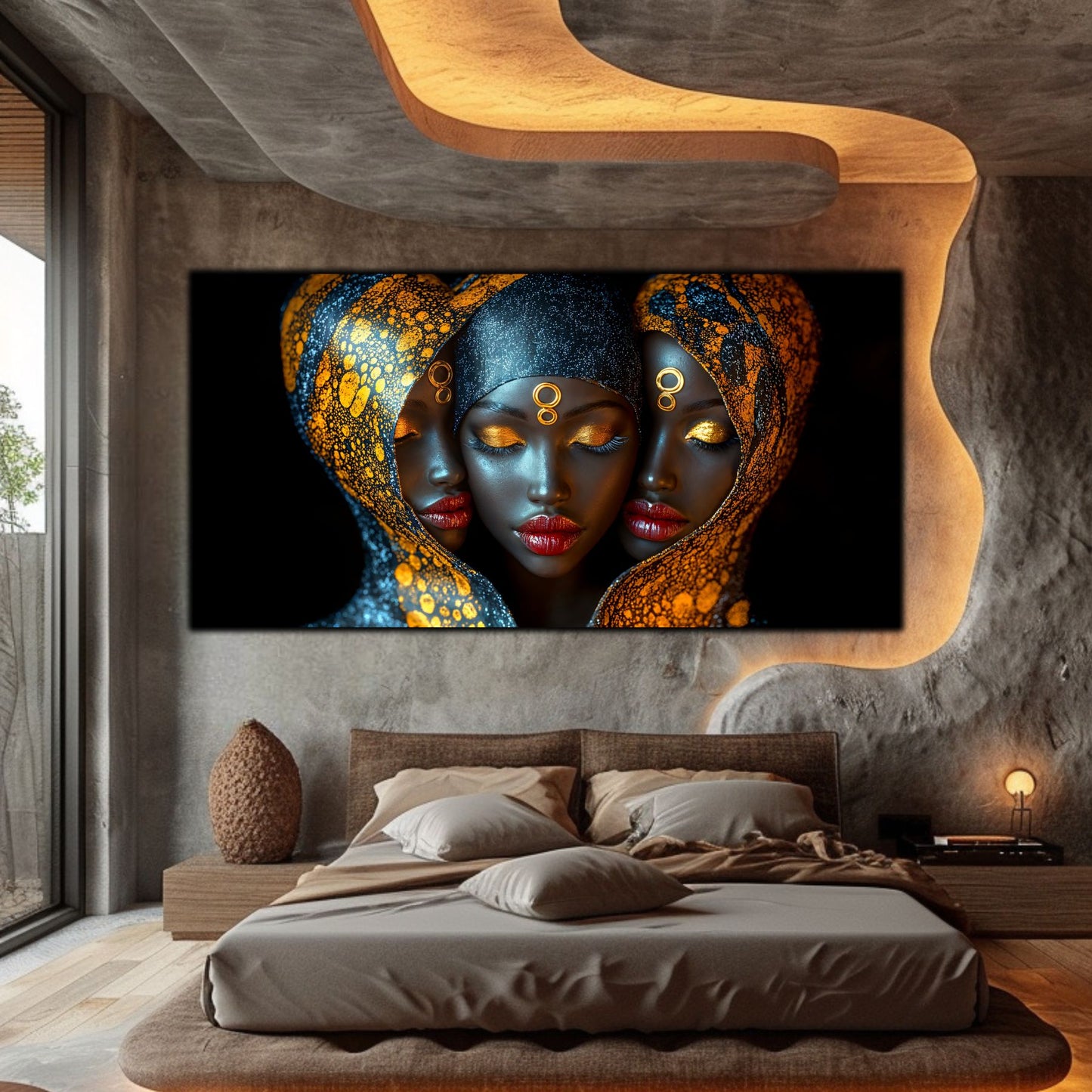 Tablou unicat din sticlă securizată - Beyond Tribe NO01