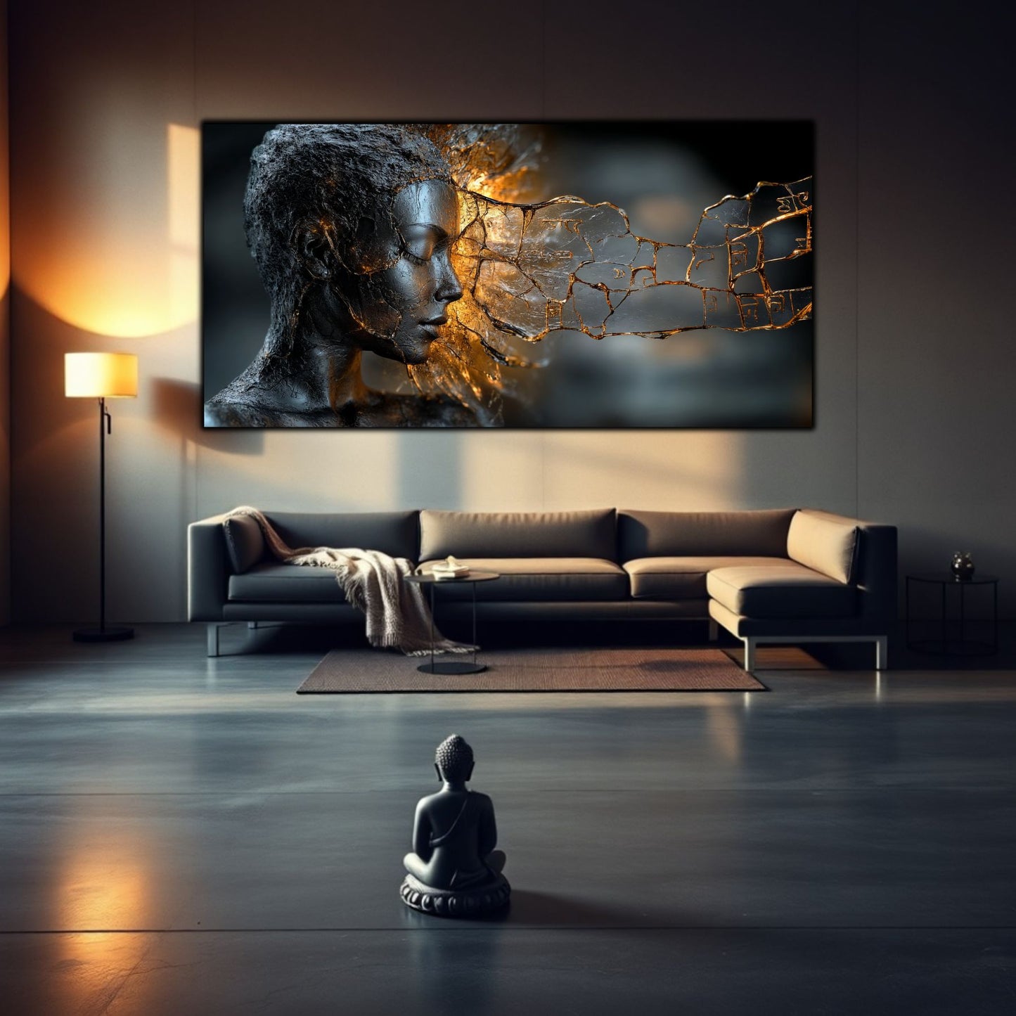 Tablou Sticla Securizata - Broken Mind 01