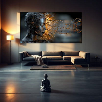 Tablou Sticla Securizata - Broken Mind 01